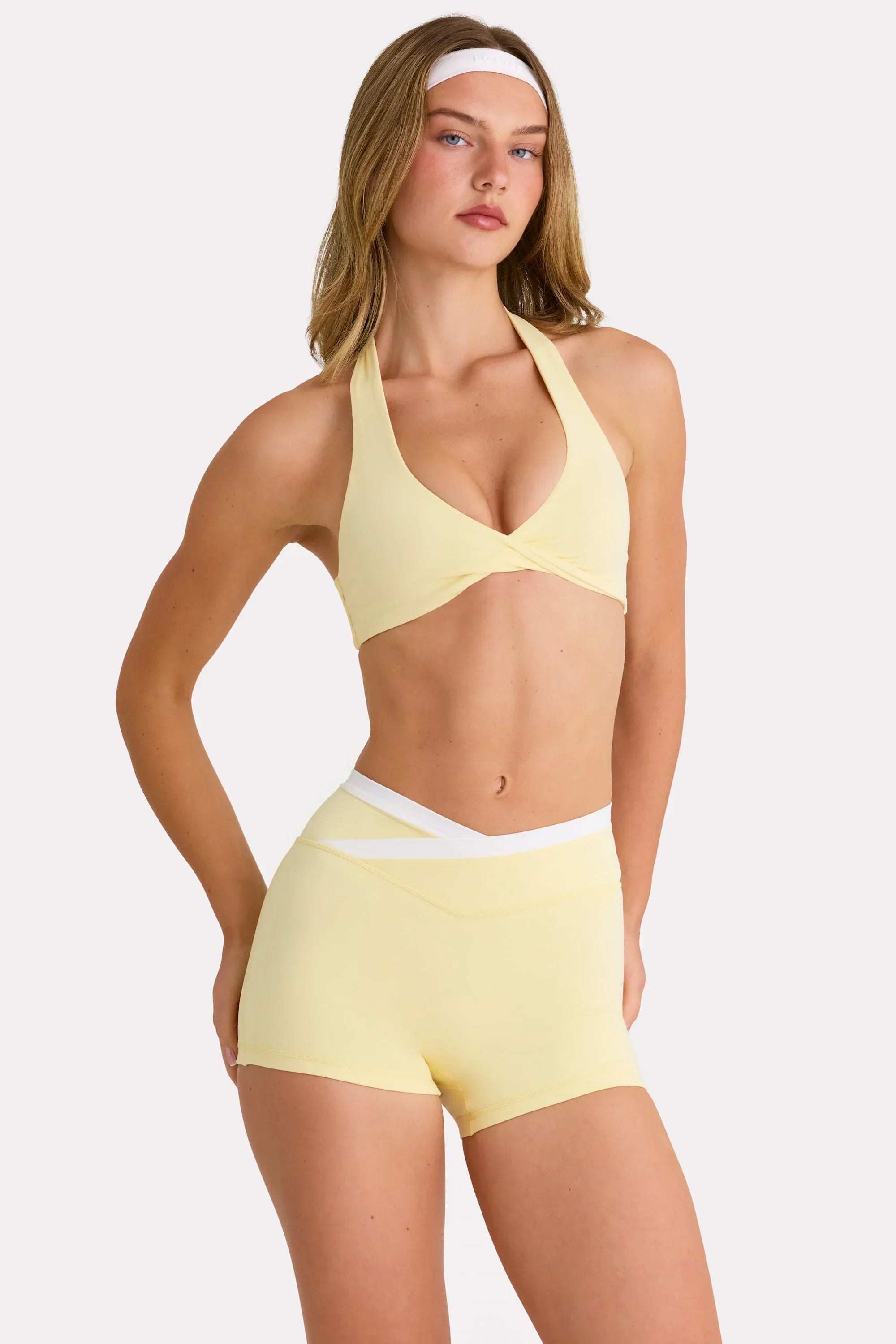 Soft Active Sports Bra in Lemon