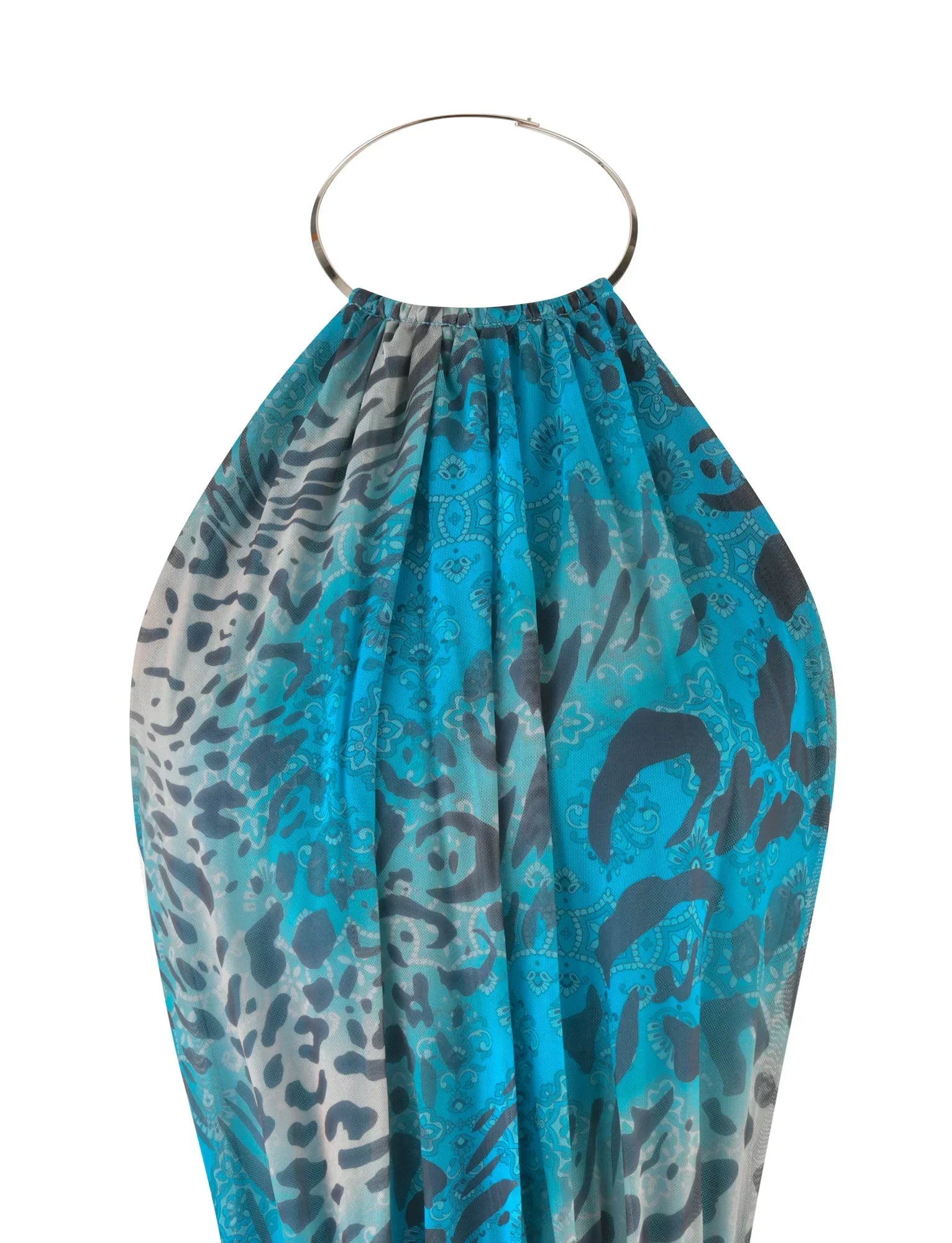 EVANNA MINI DRESS MULTI LEOPARD LEOPARD SWIRL