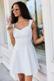 The Perfect Moment White Flare Denim Mini Dress