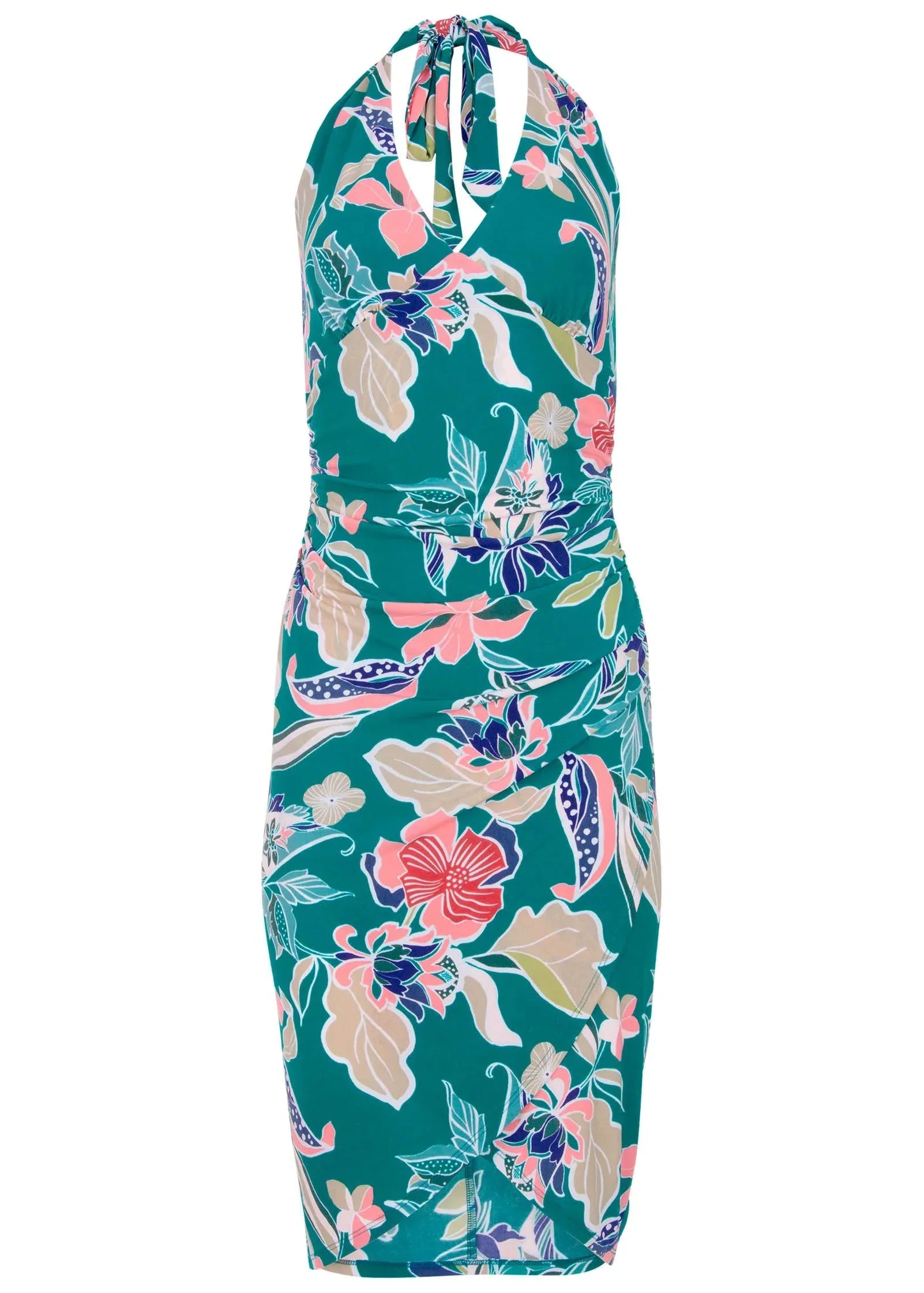 Halter Wrap Dress Paradise Floral