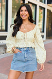 Maisie Yellow Floral Corset Woven Top