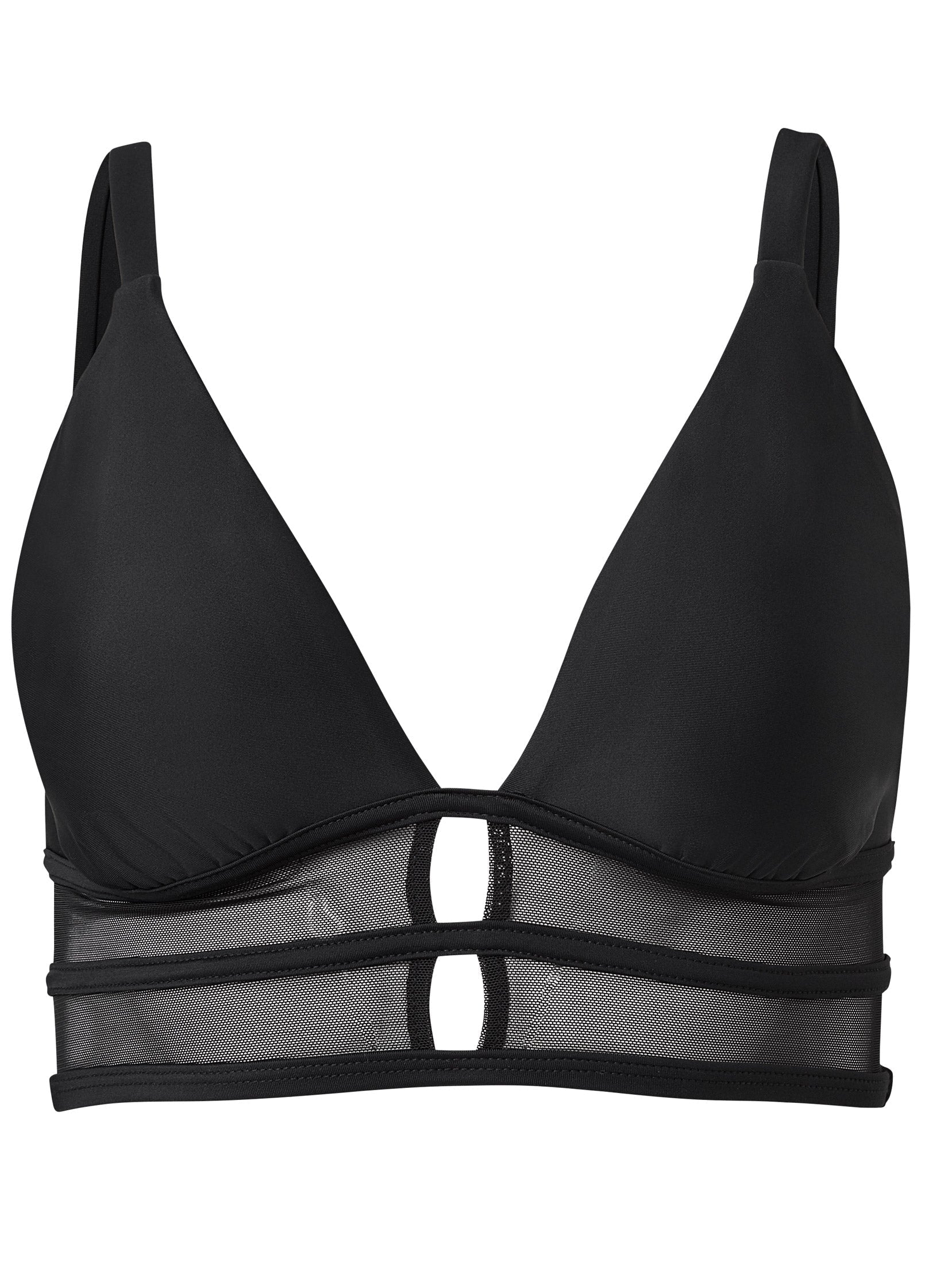 Long Line Bikini Top Black Beauty