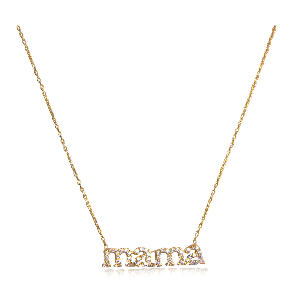 Mama Diamond Gold Necklace III