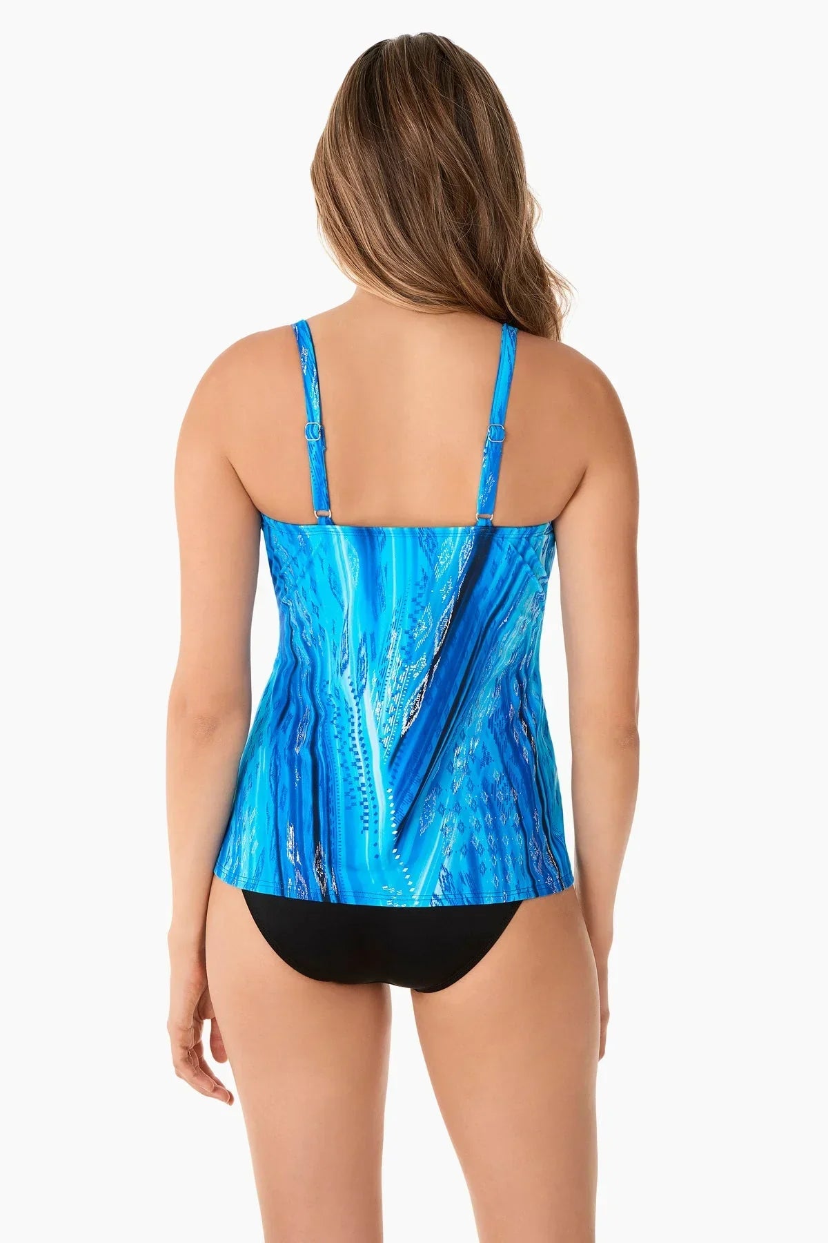 DD Cup Love Knot Tankini Top in Atlantis