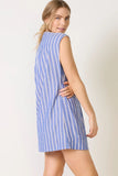 Nell Kaftan Sleeveless Stripe Shift