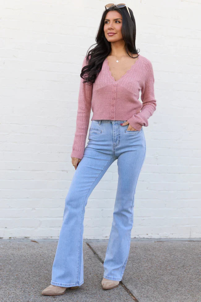 My Favorite Light Wash Bootcut Jeans