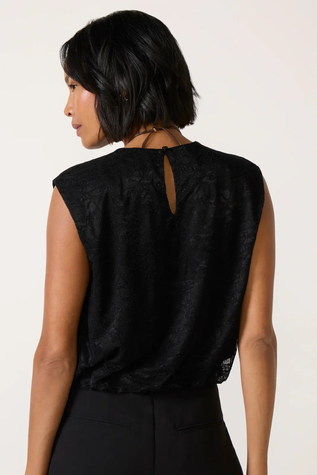 Lila Lace Bubble Tank