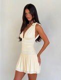 HALONA MINI DRESS CREAM