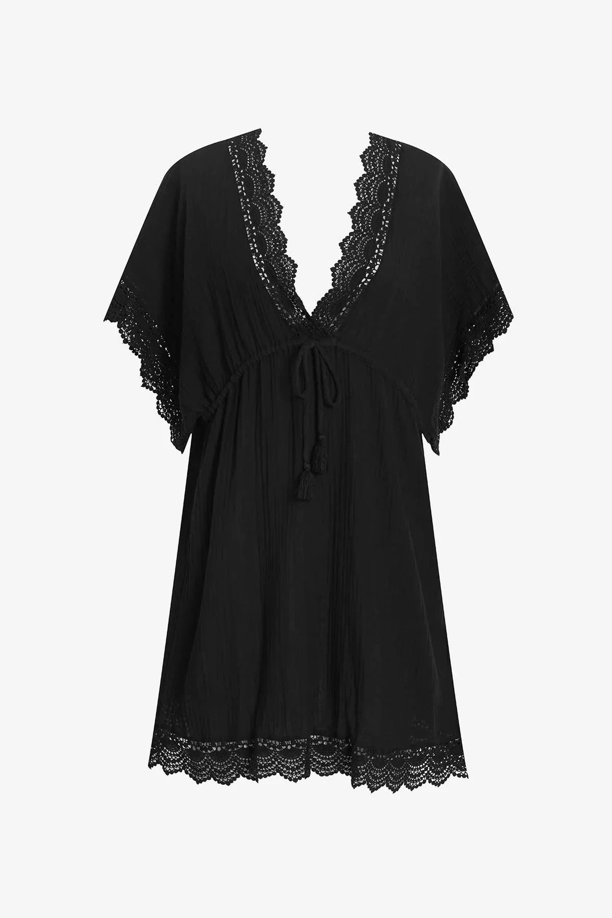 Horizon Tunic Black Bliss Gauze