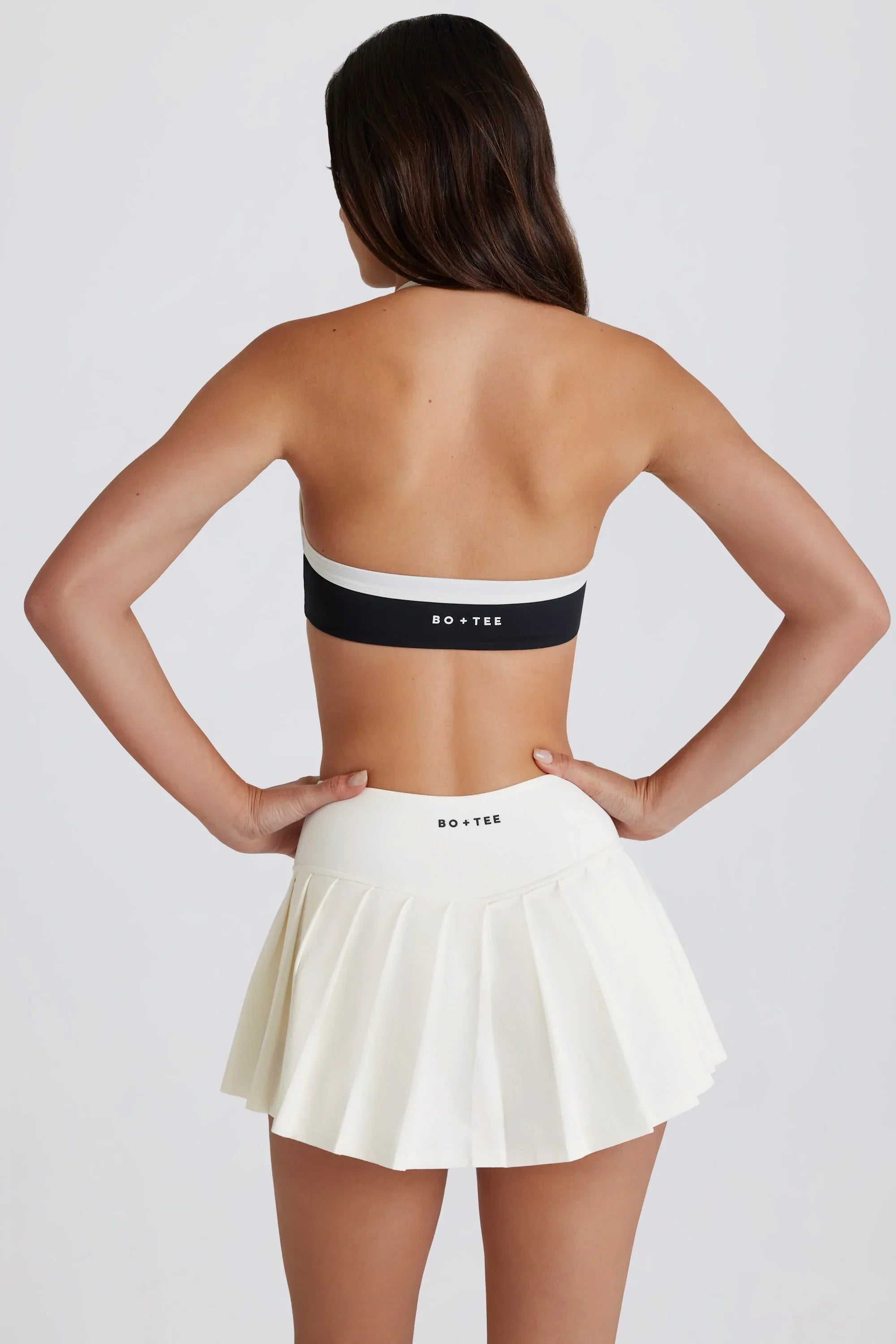 Soft Active Low Rise Pleated Tennis Skort in Coconut