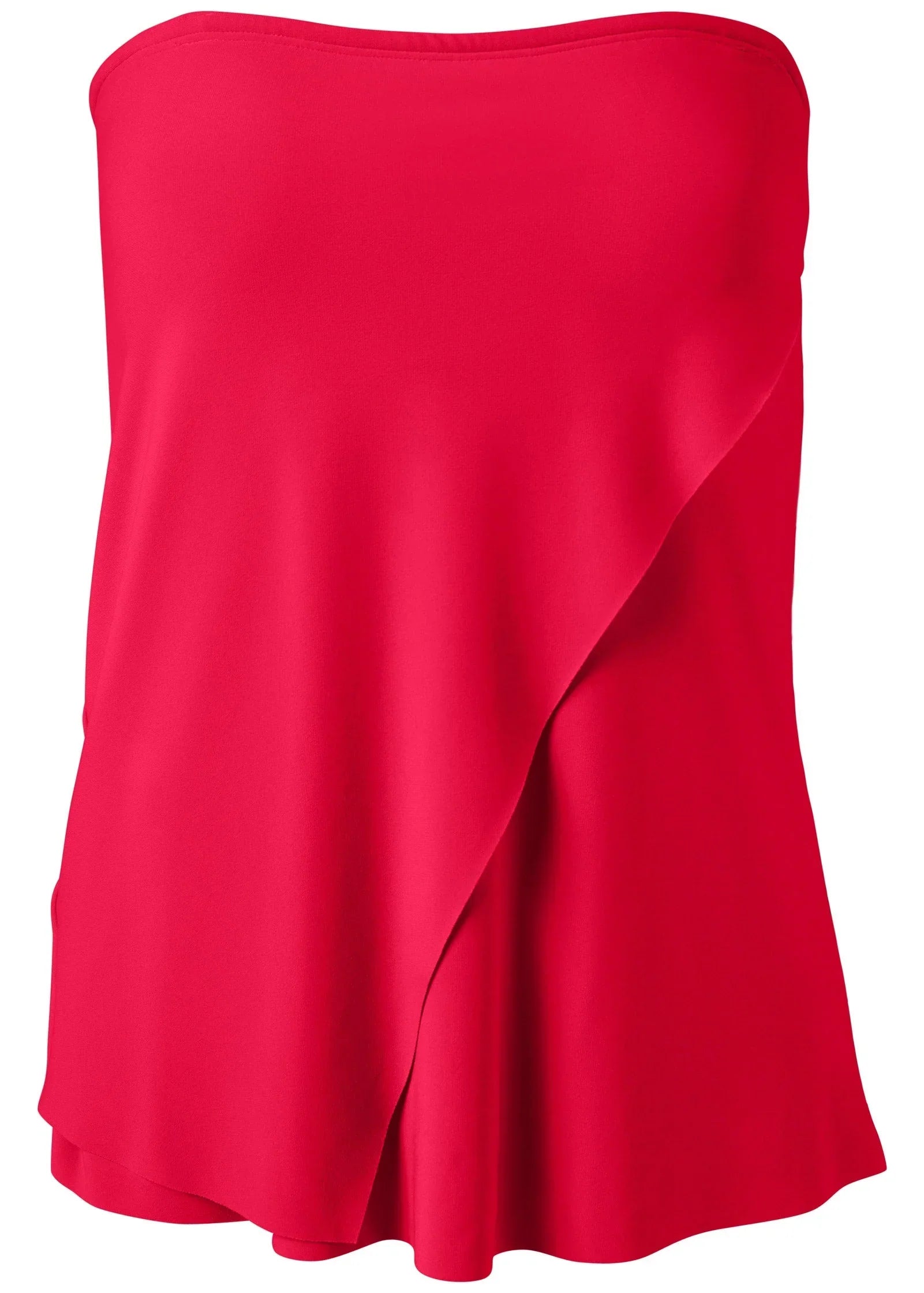 Classic Bandeau Tankini Top Red Hot