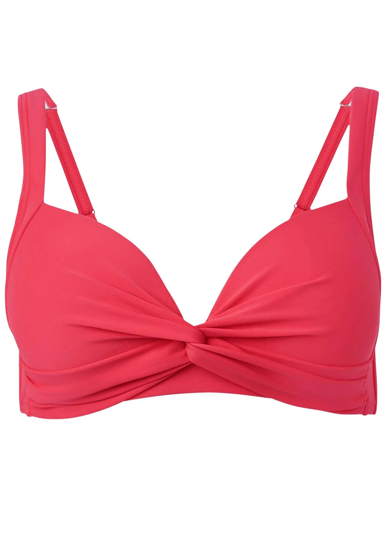 St Lucia Twist Bikini Top Sunset Pink