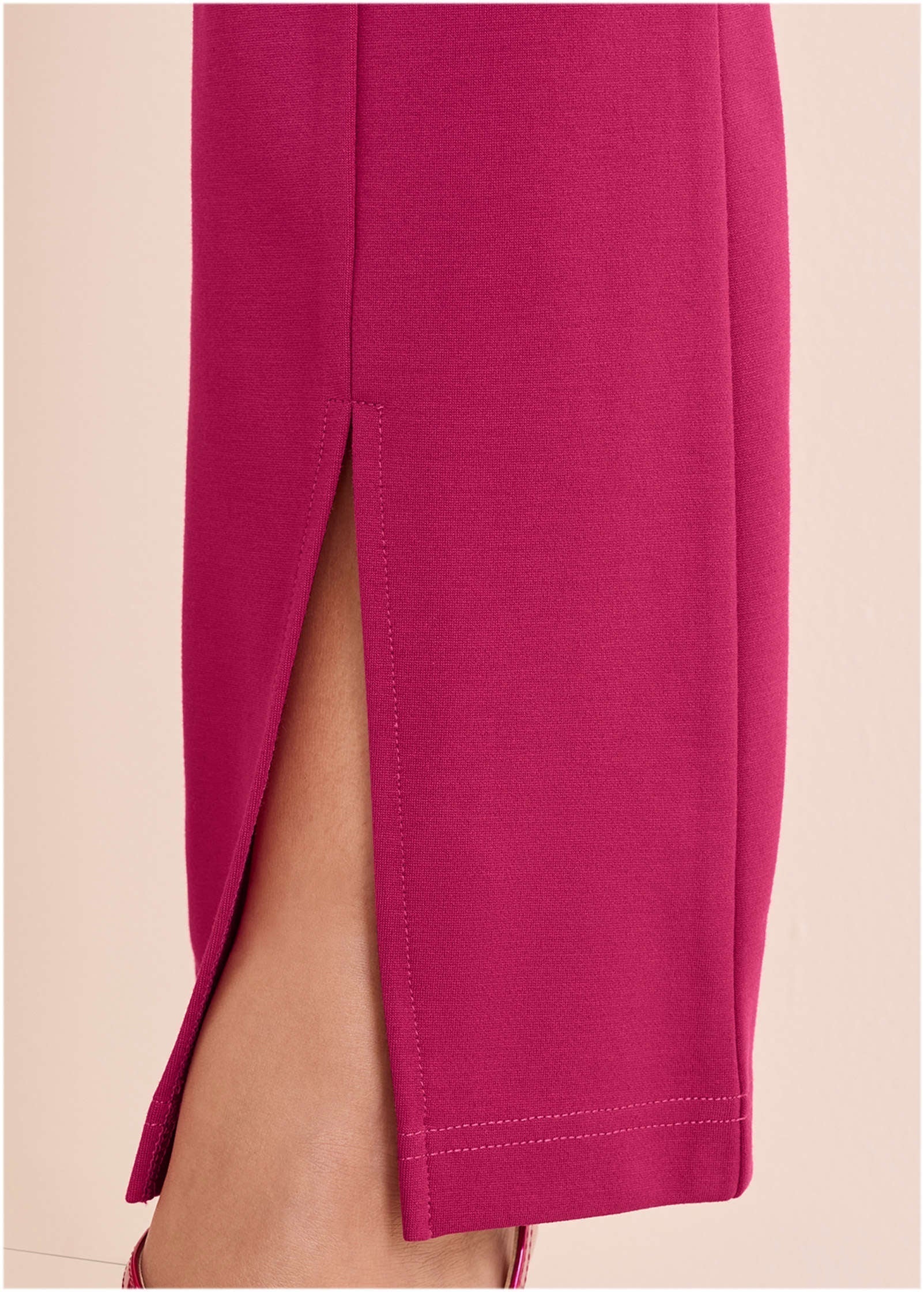 Front Slit Wide Leg Pant Granita