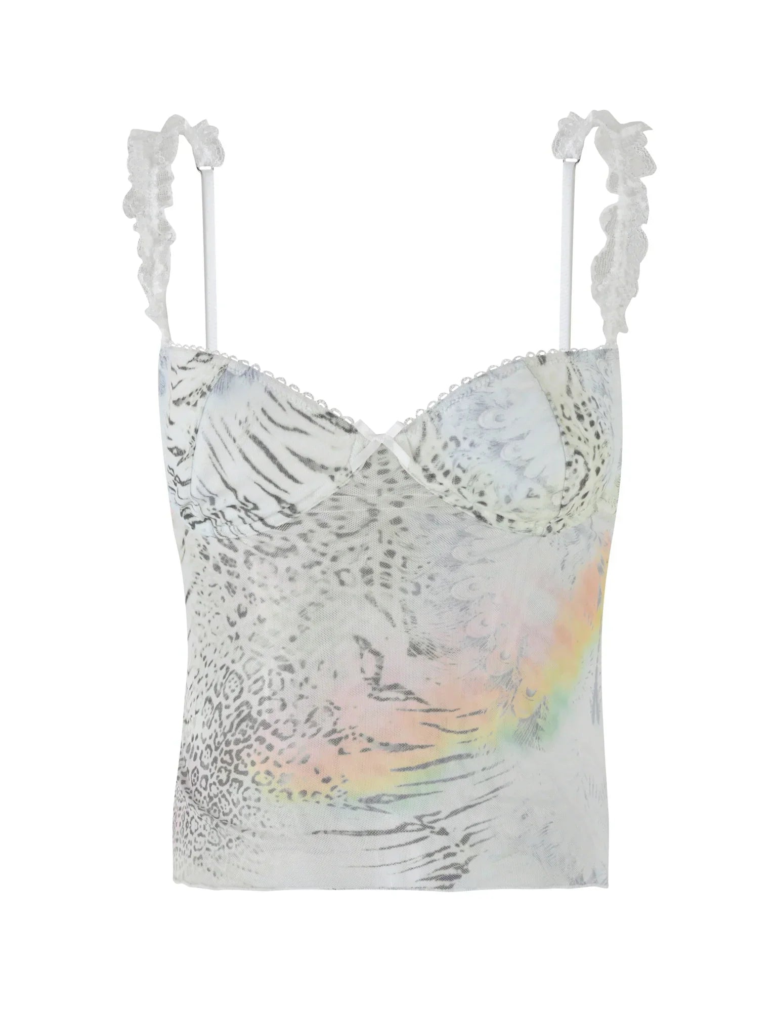 JOSEPHINE TOP WHITE ANIMAL ANIMAL PRINT