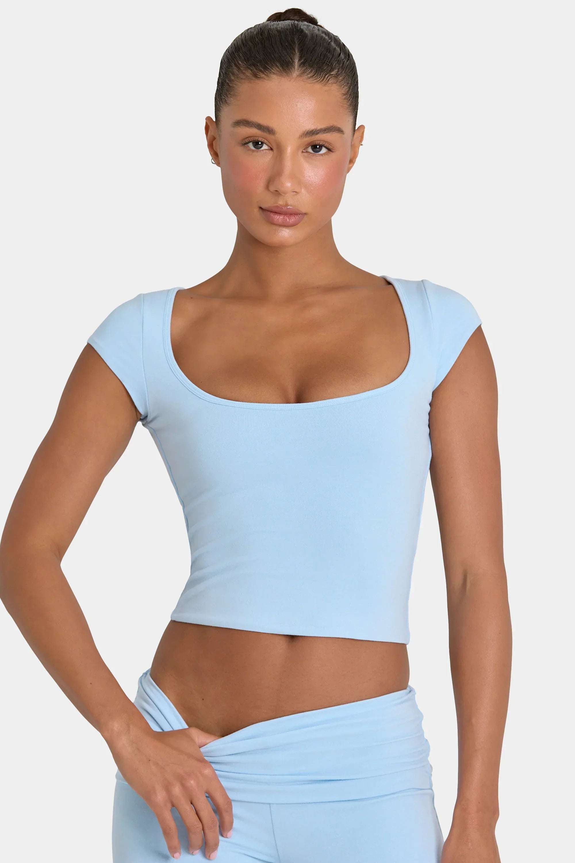 ButterCloud Crop Top in Sky