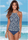 Fiji Moderate Bikini Bottom Denim Blue