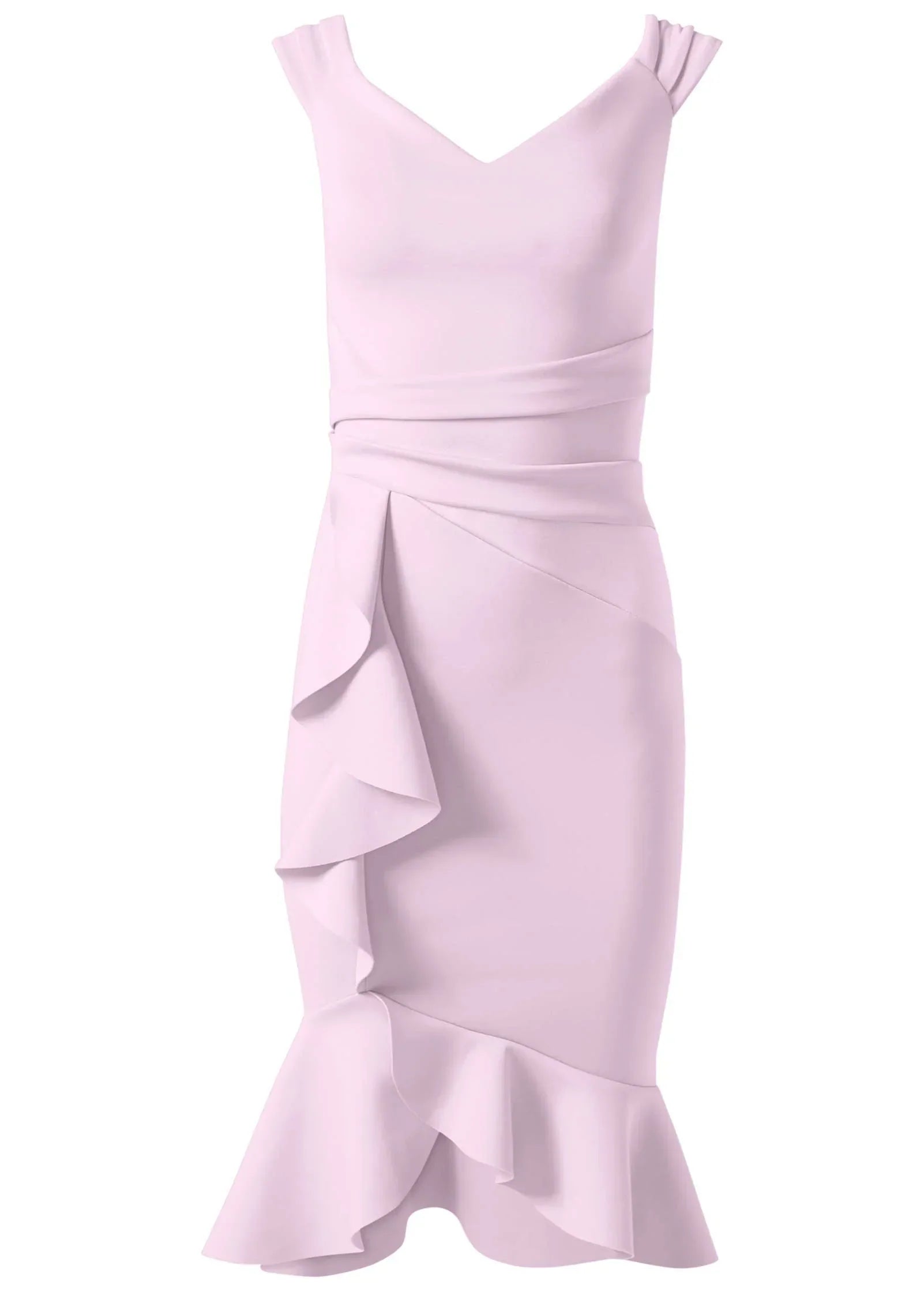 Ruffle Detail Dress Lilac
