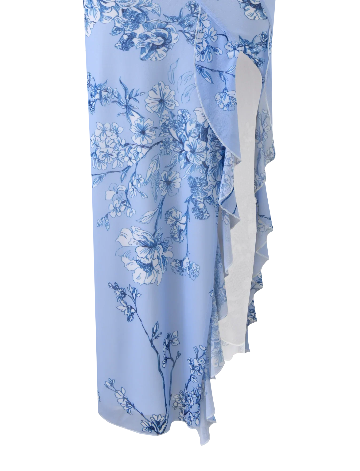 THEO MAXI DRESS BLUE FLORAL
