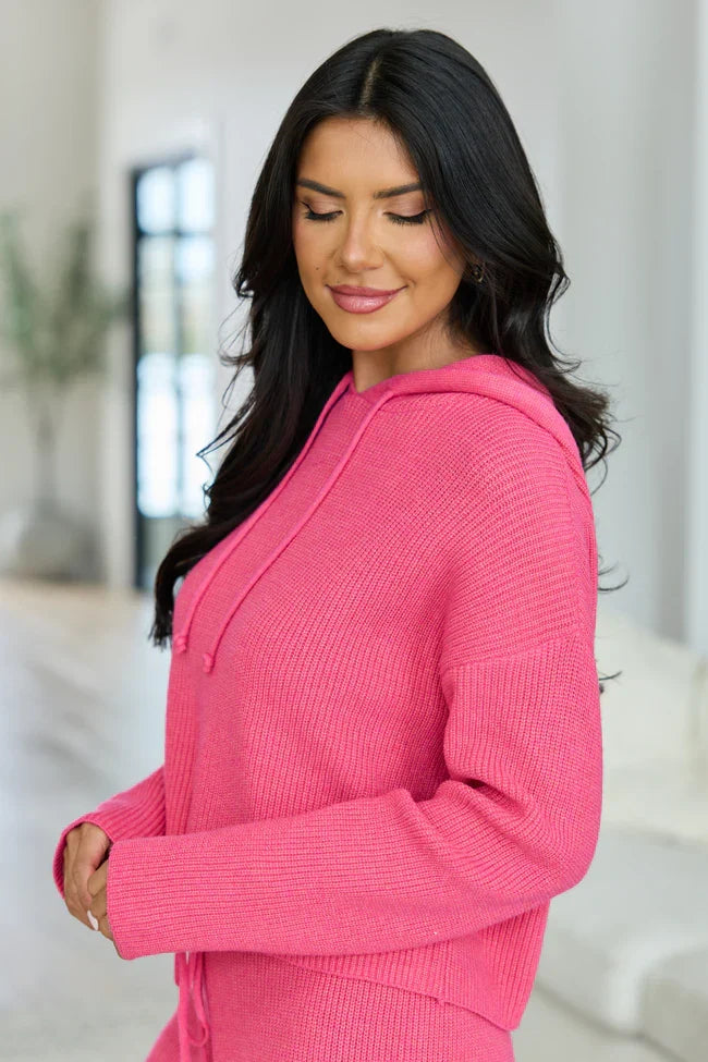Kitt Pink Hoodie Lounge Sweater SALE