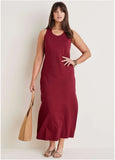 Tank Maxi Dress Wine