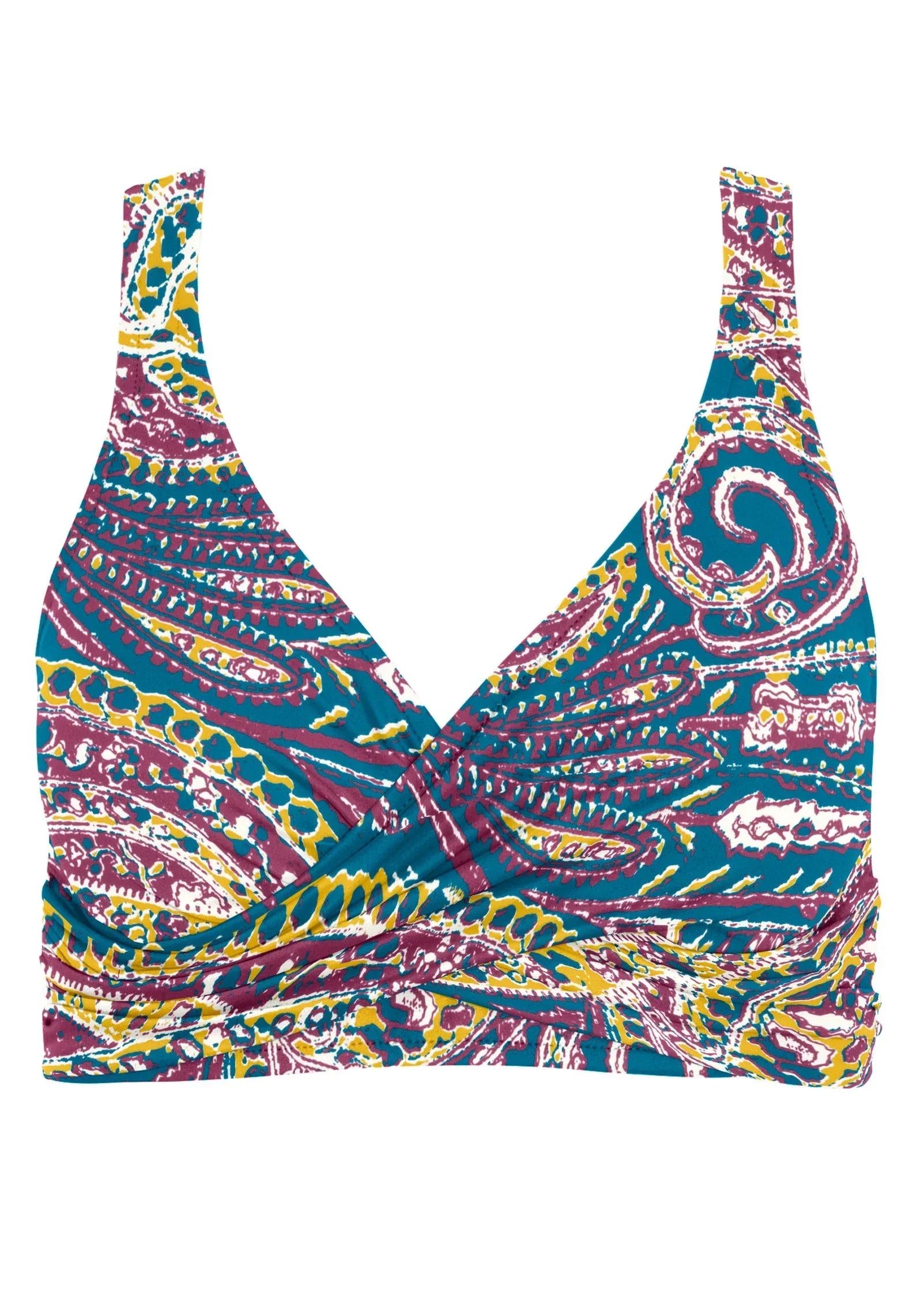 Lovely Lift Wrap Bikini Top Gypsy Paisley