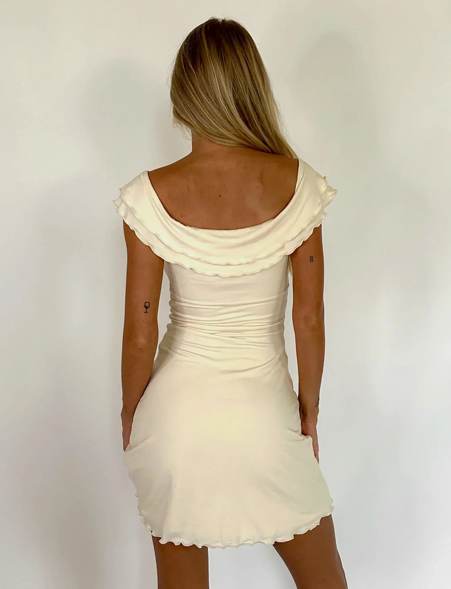 DENALI MINI DRESS WHITE BONE
