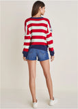 Stars And Stripes Sweater Racing Red Multi