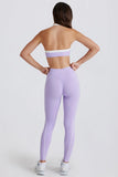 Soft Active Twist Front Leggings in Lavender