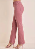 Penelope Modern Flare Jeans Berry