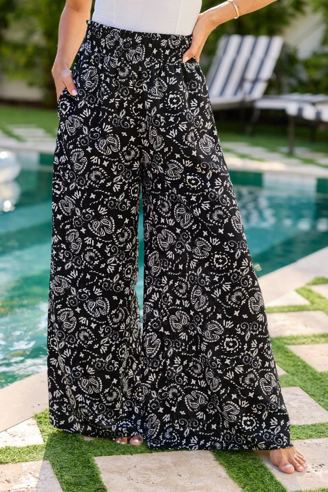 Carmen Printed Wide Leg Pants