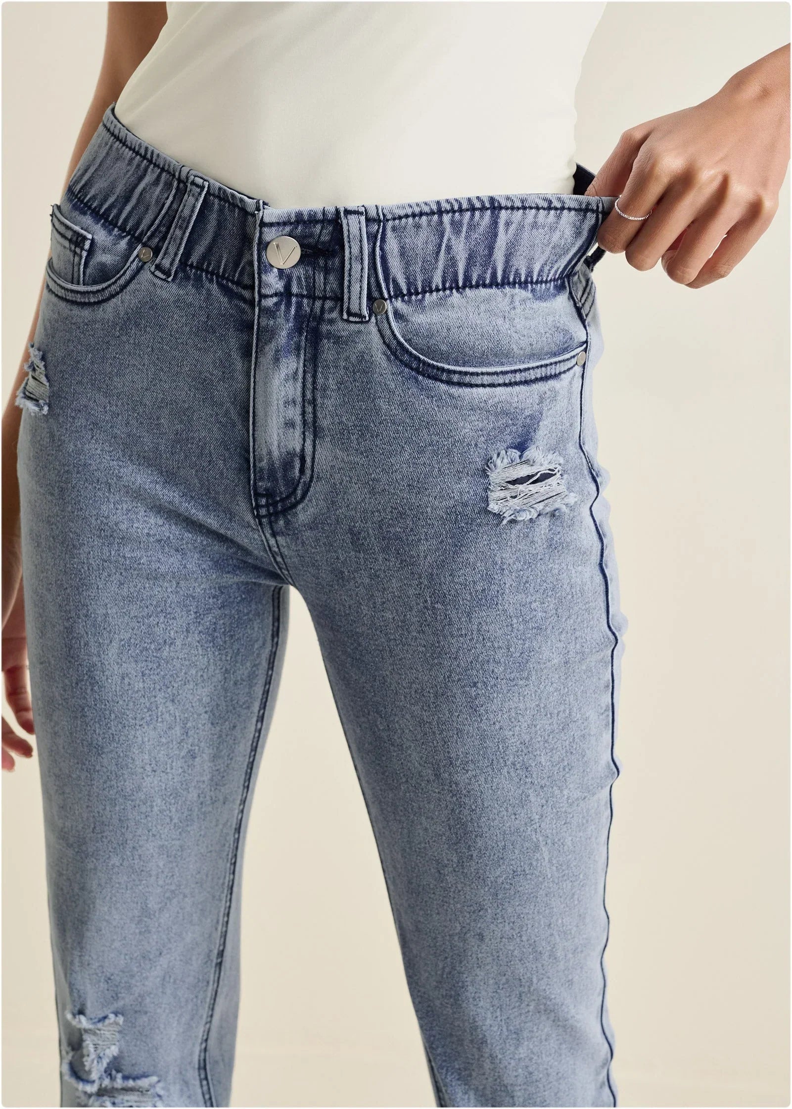 Straight Leg Acid Jeans Acid Wash