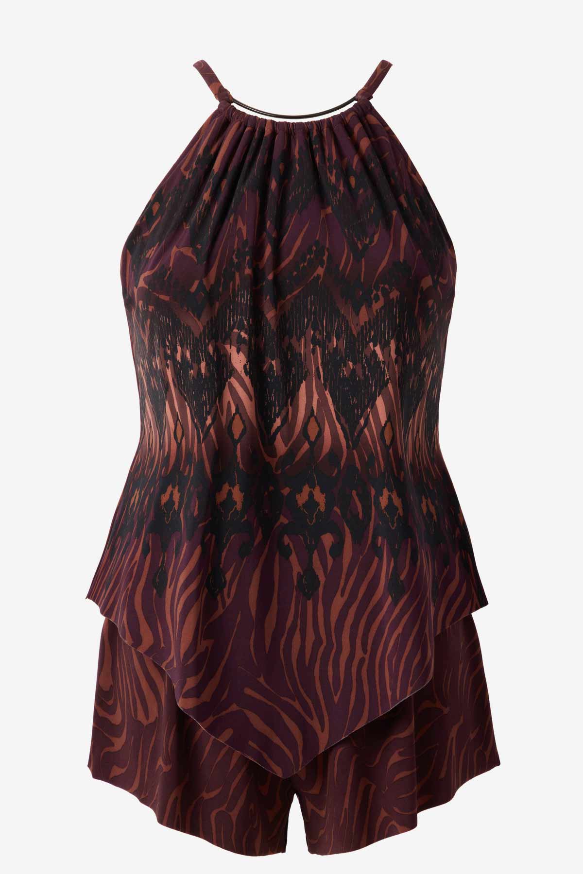 Goldie Romper in Zabra