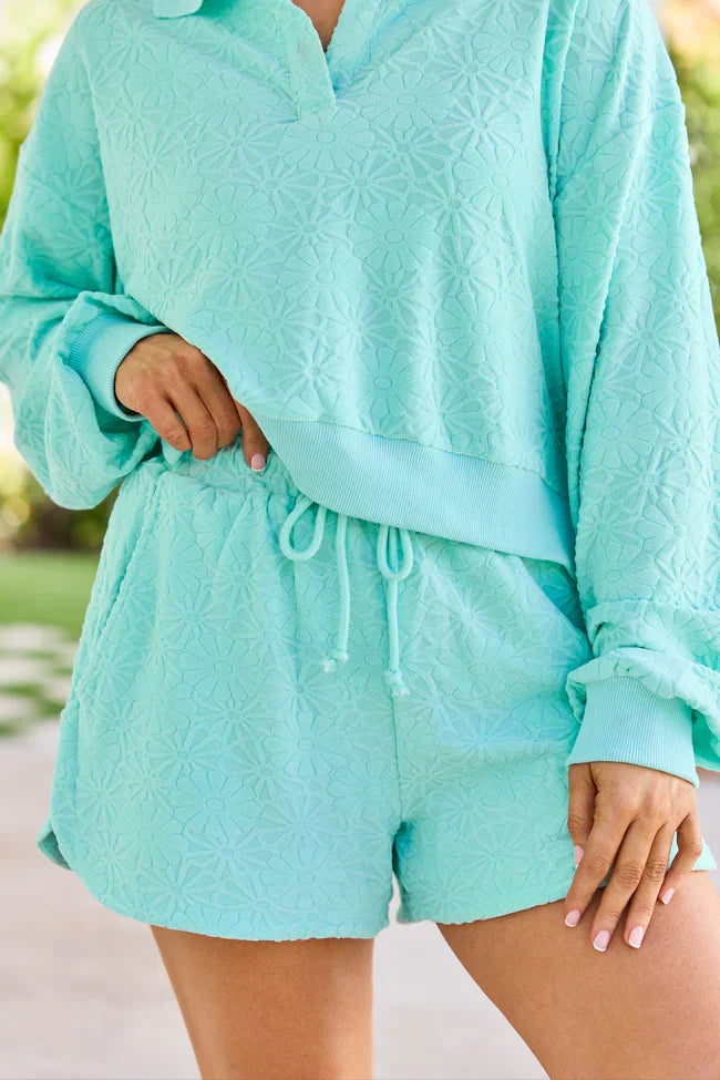 Hammock Haven Mint Textured Terry Knit Set SALE