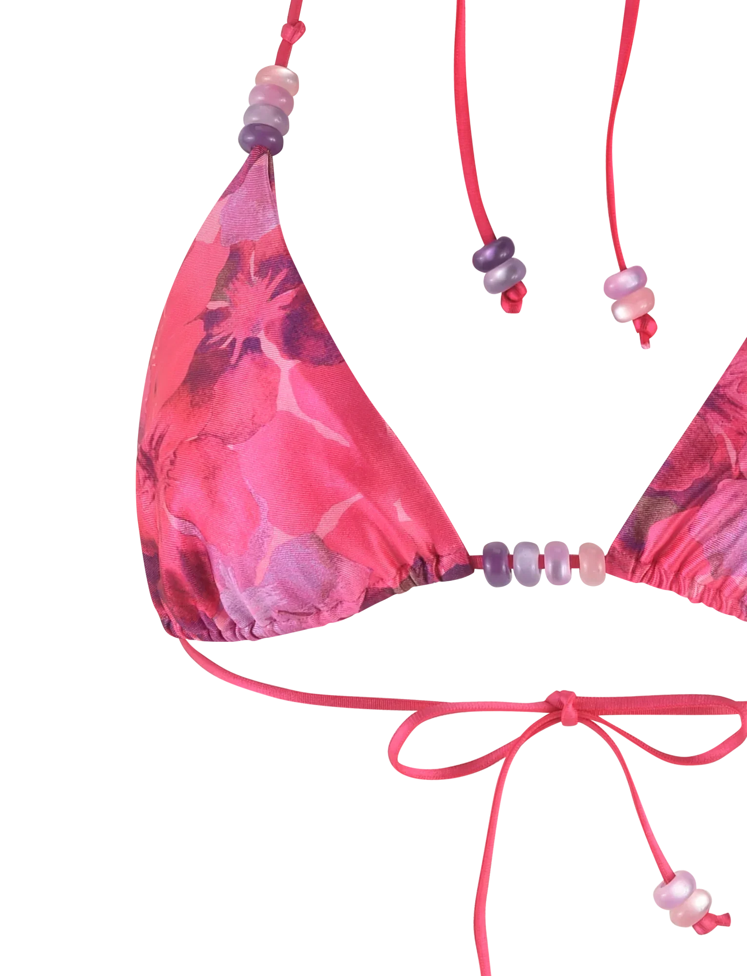 FINLEA BIKINI TOP PINK HIBISCUS