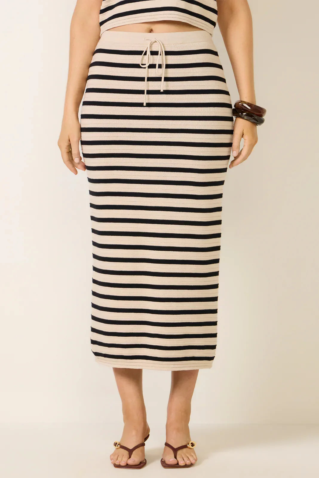 Emori Stripe Maxi Skirt