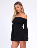 DIEDRE JUMPER DRESS BLACK