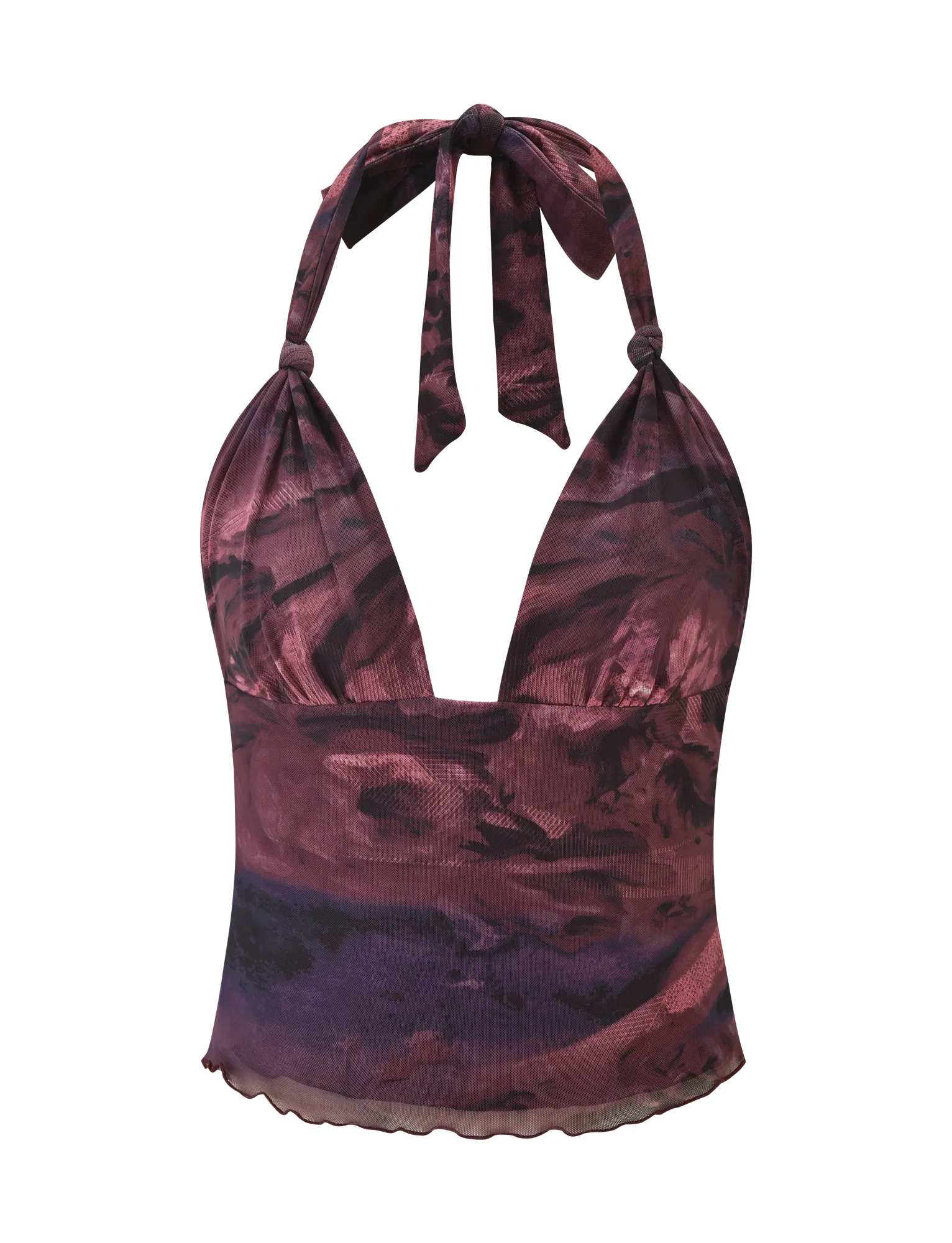 FRIEDA TOP BURGANDY ROMANTICA