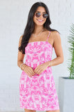 Coralie Pink Romper Dress