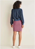 Chambray Bomber Jacket Dark Wash