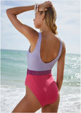 Belted One Piece Pink Aurora