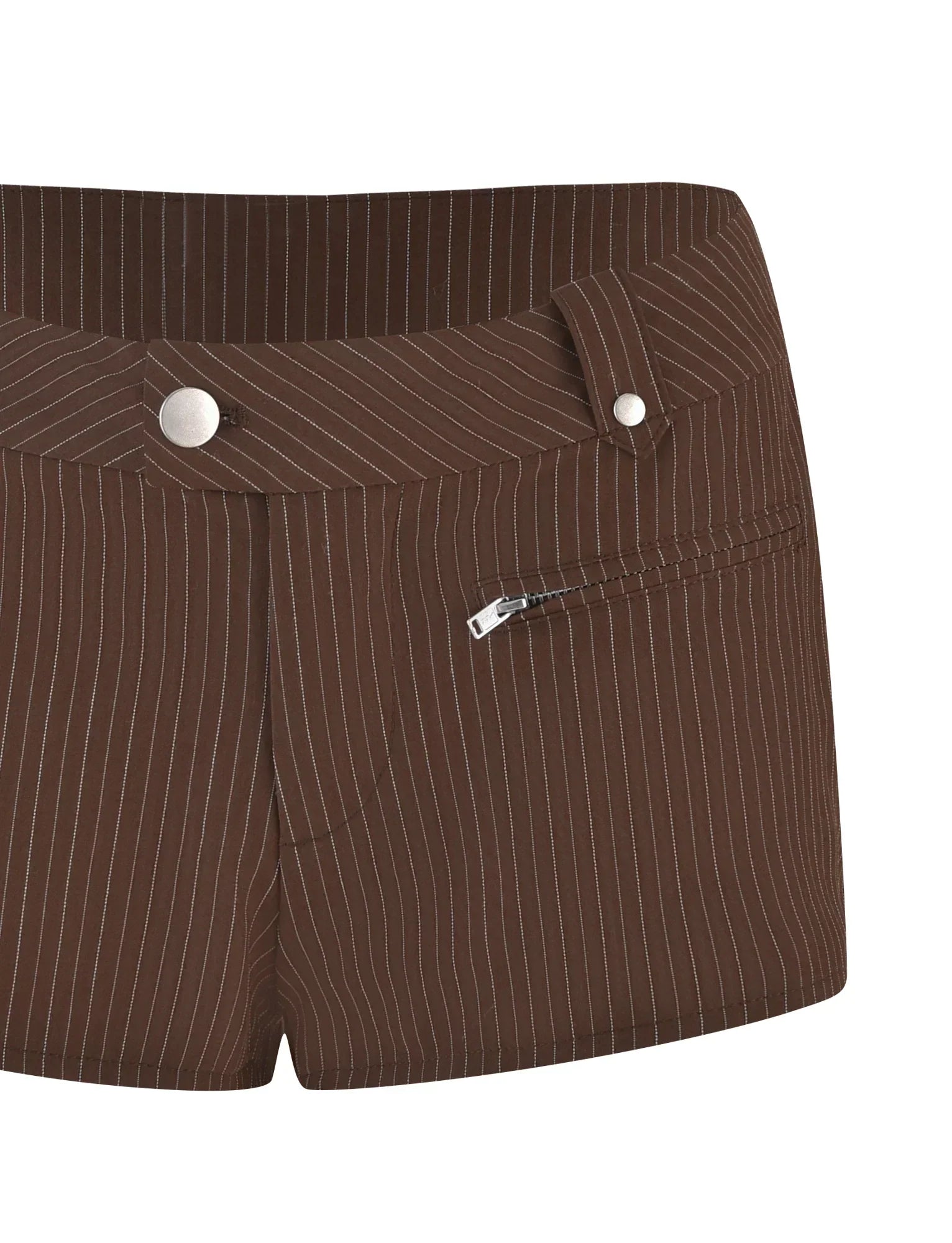 ANTONELLA SHORT BROWN CHOCOLATE CHOCOLATE PINSTRIPE