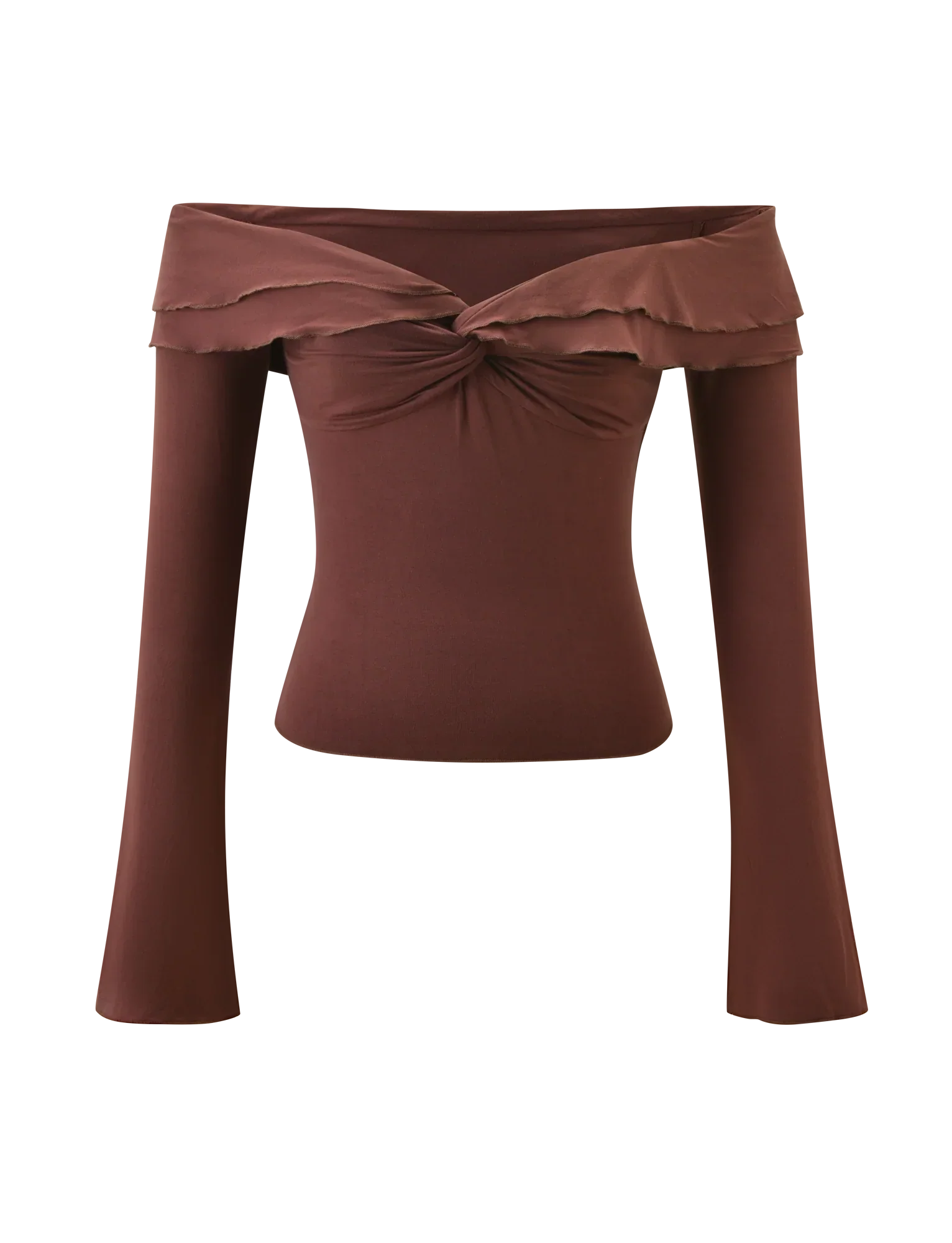 DENALI LONG SLEEVE TOP CHOCOLATE