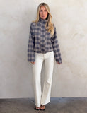 LENNEX JACKET GREY CHECK