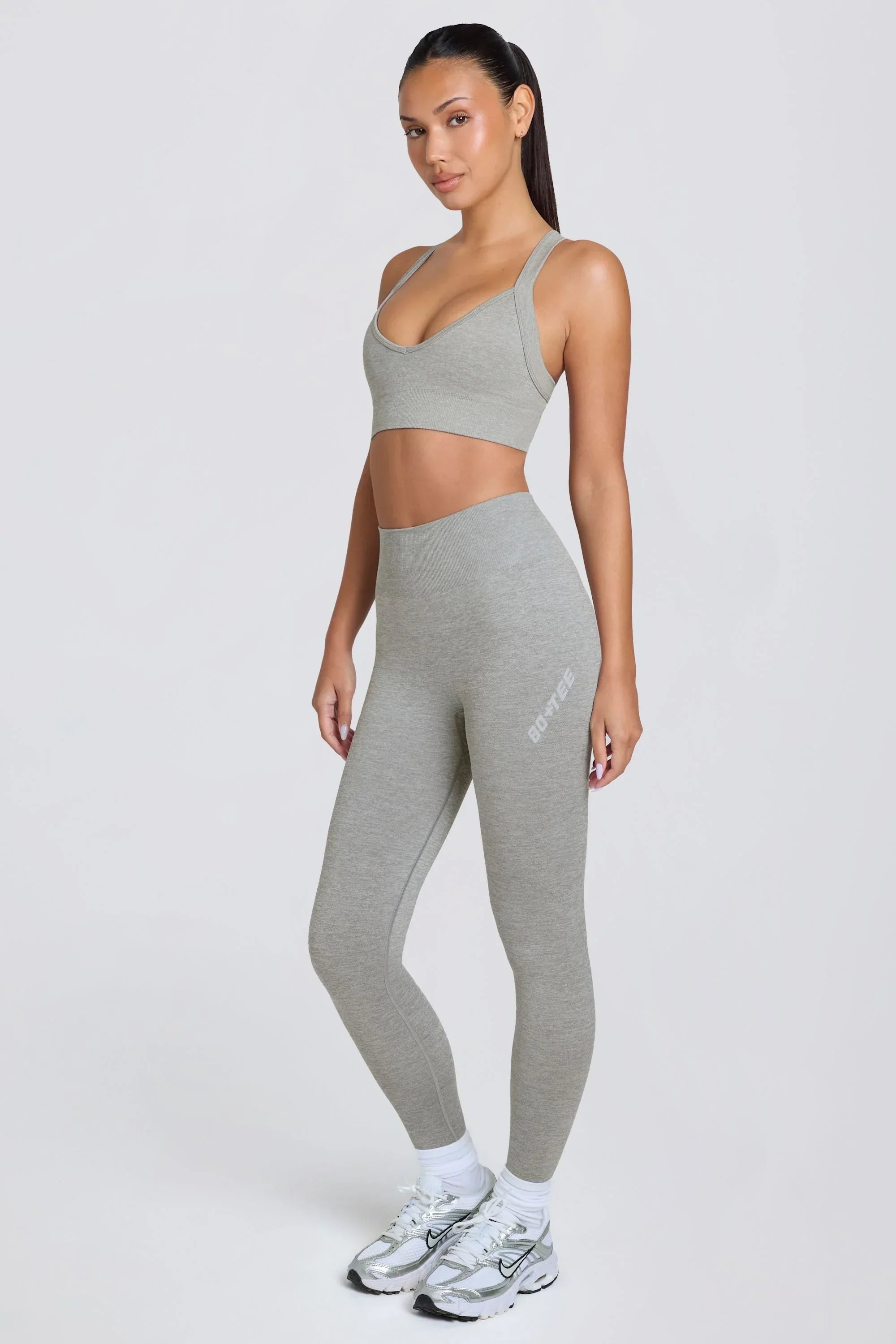 Super Sculpt Seamless High Waist Leggings in Grey Marl