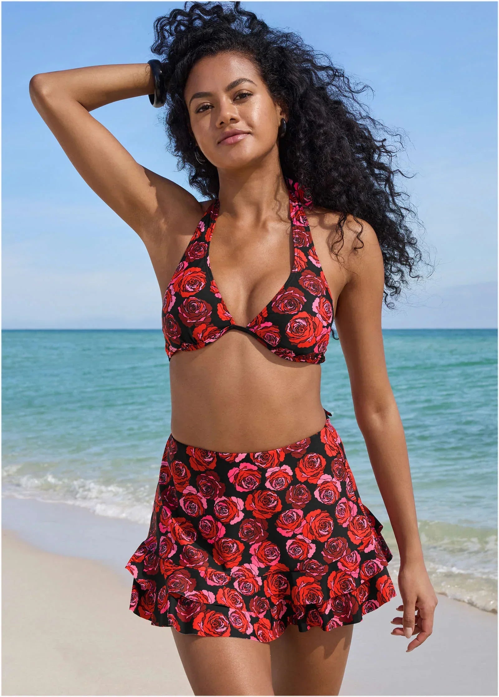 Cover Up Mini Skirt Rose Garden