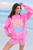 Sunshine On My Mind Pink Graphic Sweatshirt