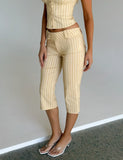KITTIE CAPRI YELLOW STRIPE