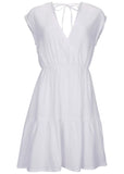 Tiered Cover Up Dress White