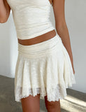 MYLAH MINI SKIRT IVORY