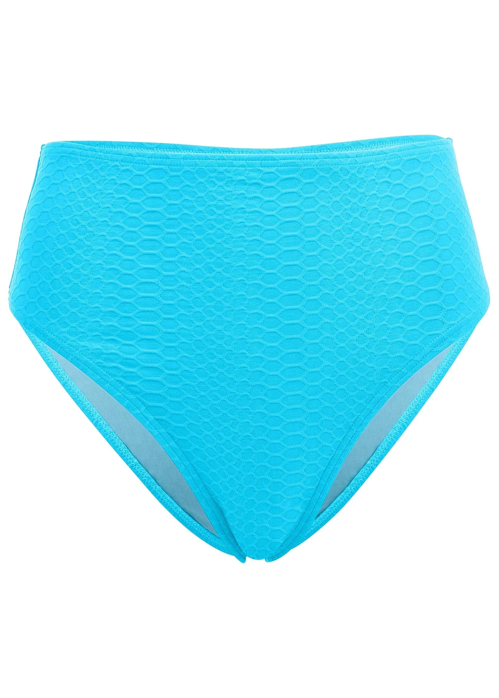 High Waist Bikini Bottom Aqua
